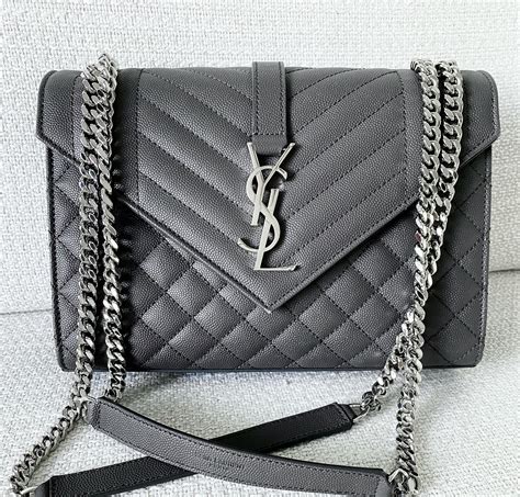 sac yves saint laurent gris